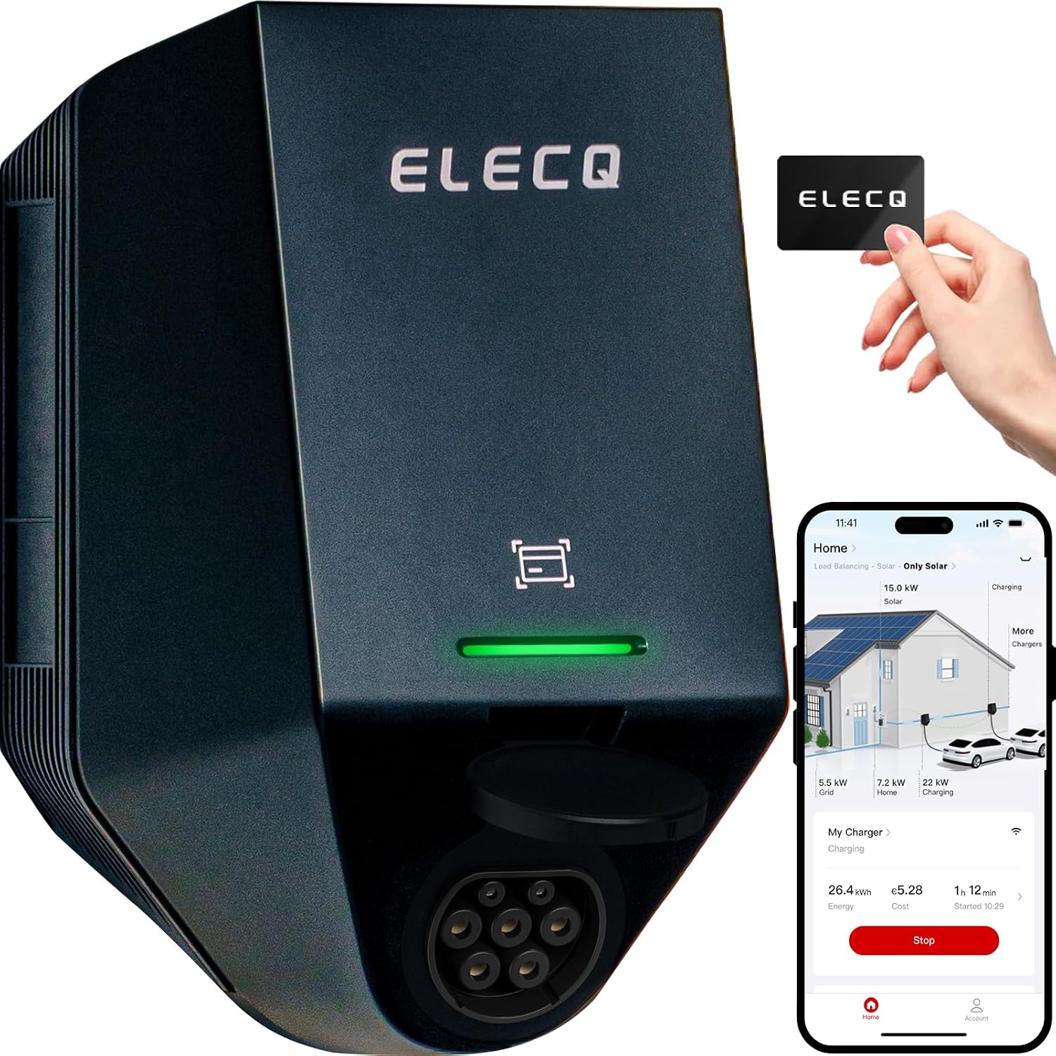 ELECQ Home H1 Wallbox 22 kW WiFi